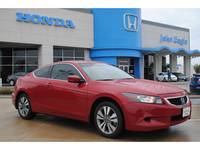 honda accord 2010 red coupe ex l gasoline 4 cylinders front wheel drive automatic 77065