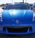 nissan 370z 2010 blue coupe gasoline 6 cylinders rear wheel drive 6 speed manual 76018