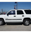 chevrolet tahoe 2003 white suv ls flex fuel 8 cylinders rear wheel drive automatic 77090
