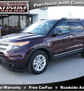 ford explorer 2011 maroon suv xlt gasoline 6 cylinders 2 wheel drive automatic 77388