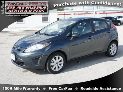 ford fiesta 2011 dk  gray hatchback se gasoline 4 cylinders front wheel drive automatic 77388
