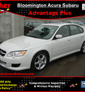 subaru legacy 2009 white sedan 2 5i special edition gasoline 4 cylinders all whee drive automatic 55420