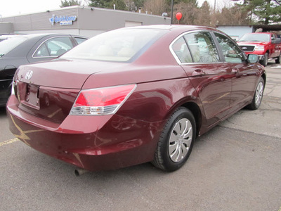 honda accord 2009 red sedan lx gasoline 4 cylinders front wheel drive automatic 13502