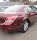 honda accord 2009 red sedan lx gasoline 4 cylinders front wheel drive automatic 13502