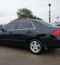 honda accord 2006 black sedan ex w leather gasoline 4 cylinders front wheel drive automatic 76018