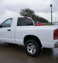 dodge ram pickup 1500 2003 white pickup truck st gasoline 6 cylinders rear wheel drive automatic with overdrive 76018