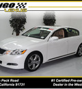 lexus gs 350 2008 white sedan gasoline 6 cylinders rear wheel drive automatic 91731