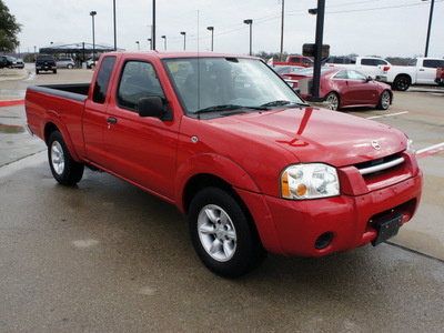 nissan frontier 2003 red xe gasoline 4 cylinders dohc rear wheel drive 5 speed manual 76087