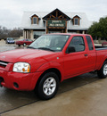 nissan frontier 2003 red xe gasoline 4 cylinders dohc rear wheel drive 5 speed manual 76087