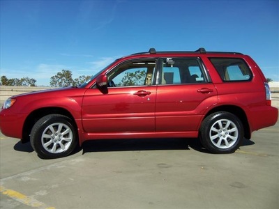 subaru forester 2007 dk  red suv 2 5 x premium package gasoline 4 cylinders all whee drive automatic 90241