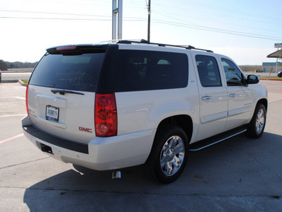 gmc yukon xl 2008 white suv slt flex fuel 8 cylinders 2 wheel drive automatic 76087