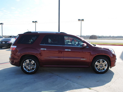 gmc acadia 2011 red suv denali gasoline 6 cylinders front wheel drive automatic 76087