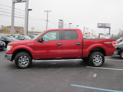 ford f 150 2011 red xlt flex fuel 8 cylinders 4 wheel drive automatic 46410
