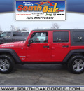 jeep wrangler 2010 red suv unlmted rubicon gasoline 6 cylinders 4 wheel drive 6 speed manual 60443