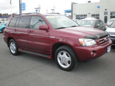 toyota highlander 2004 maroon suv gasoline 6 cylinders all whee drive automatic with overdrive 13502