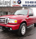 ford ranger 2009 dk  red xlt gasoline 6 cylinders 4 wheel drive automatic 45036