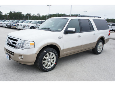 ford expedition el 2012 white suv king ranch flex fuel 8 cylinders 2 wheel drive automatic 77388