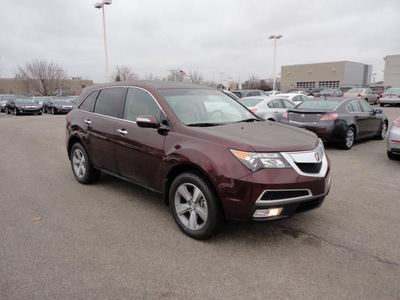 acura mdx 2012 dk  red suv tech awd gasoline 6 cylinders all whee drive automatic with overdrive 60462