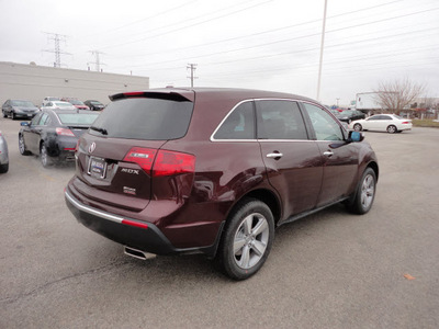 acura mdx 2012 dk  red suv tech awd gasoline 6 cylinders all whee drive automatic with overdrive 60462