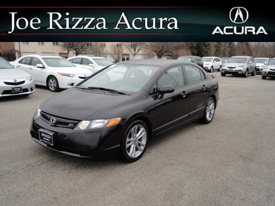 honda civic 2008 black sedan si gasoline 4 cylinders front wheel drive automatic with overdrive 60462