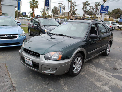 subaru impreza 2005 green wagon outback sport special edition gasoline 4 cylinders all whee drive 5 speed manual 94063