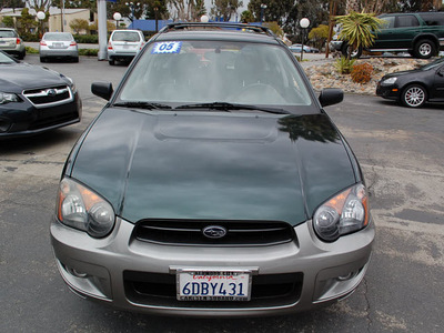 subaru impreza 2005 green wagon outback sport special edition gasoline 4 cylinders all whee drive 5 speed manual 94063