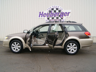 subaru outback 2008 deep bronze wagon 2 5i gasoline 4 cylinders all whee drive automatic 80905