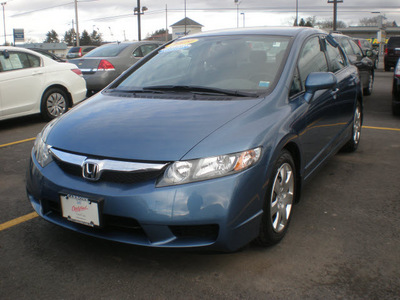 honda civic 2009 blue sedan lx gasoline 4 cylinders front wheel drive automatic 13502