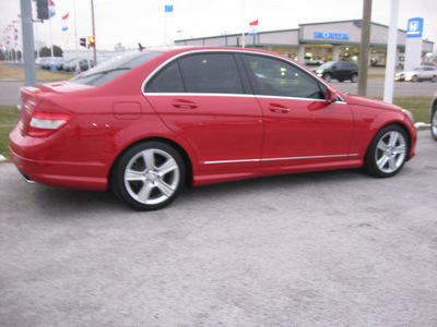 mercedes benz c300 2010 red sedan 4matic gasoline 6 cylinders all whee drive automatic 45840