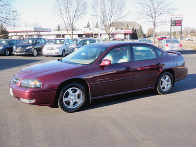 chevrolet impala 2004 red sedan ls gasoline 6 cylinders front wheel drive automatic 55124