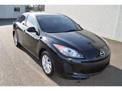 mazda mazda3 2012 black hatchback i touring gasoline 4 cylinders front wheel drive 6 speed manual 98371