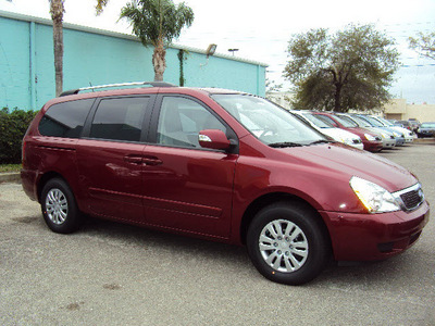 kia sedona 2012 red van lx gasoline 6 cylinders front wheel drive automatic 32901