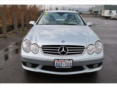 mercedes benz clk class 2005 silver coupe clk500 gasoline 8 cylinders rear wheel drive automatic 98226