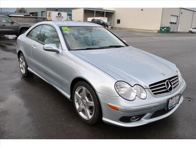 mercedes benz clk class 2005 silver coupe clk500 gasoline 8 cylinders rear wheel drive automatic 98226