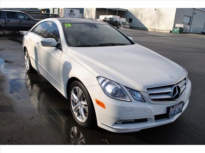 mercedes benz e class 2010 white coupe e350 gasoline 6 cylinders rear wheel drive automatic 98226