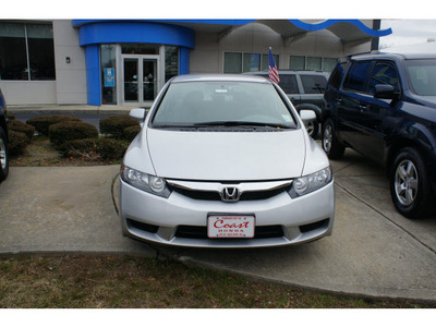 honda civic 2009 silver sedan lx gasoline 4 cylinders front wheel drive automatic 08750