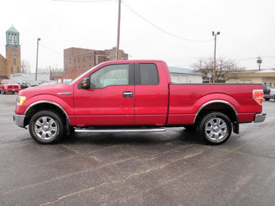 ford f 150 2011 red xlt flex fuel 8 cylinders 2 wheel drive shiftable automatic 61832