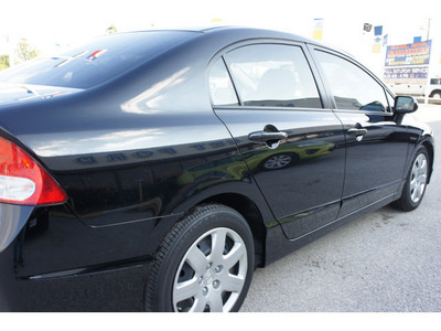 honda civic 2010 black sedan lx gasoline 4 cylinders front wheel drive automatic 77388