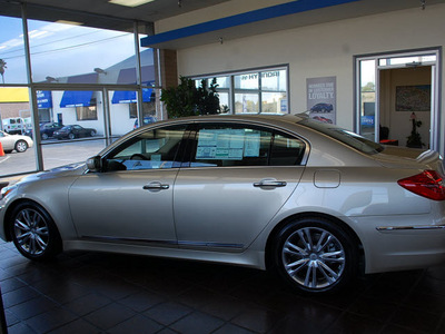 hyundai genesis 2012 beige sedan 4 6l v8 gasoline 8 cylinders rear wheel drive automatic 94010