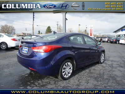 hyundai elantra 2011 blue sedan gls gasoline 4 cylinders front wheel drive automatic 98632