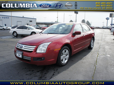 ford fusion 2007 red sedan i 4 se gasoline 4 cylinders front wheel drive automatic 98632