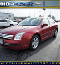 ford fusion 2007 red sedan i 4 se gasoline 4 cylinders front wheel drive automatic 98632