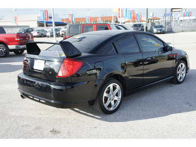 saturn ion red line 2004 black coupe gasoline 4 cylinders front wheel drive 5 speed manual 77388
