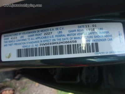 volkswagen jetta paata mukeria id#01025011564