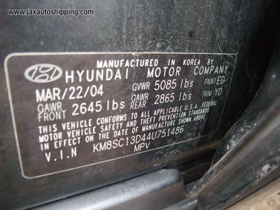 car parts for 2004 hyundai santa fe