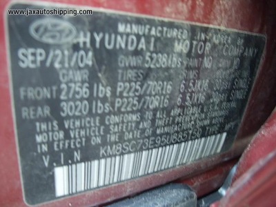 car parts for 2005 hyundai santa fe