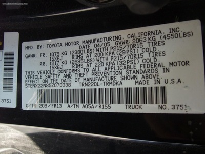 car parts for 2005 toyota tacoma