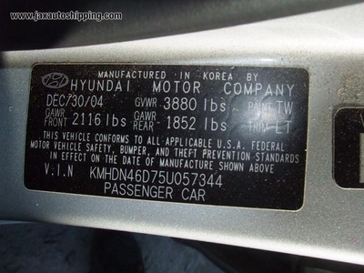 car parts for 2005 hyundai elantra