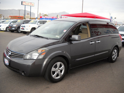 nissan quest 2007 gray van gasoline 6 cylinders front wheel drive automatic 79925