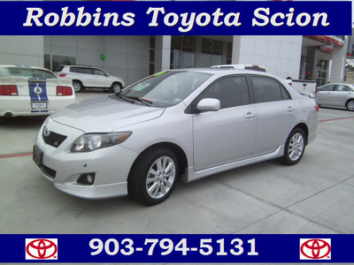 toyota corolla 2010 silver sedan s gasoline 4 cylinders front wheel drive automatic 75503